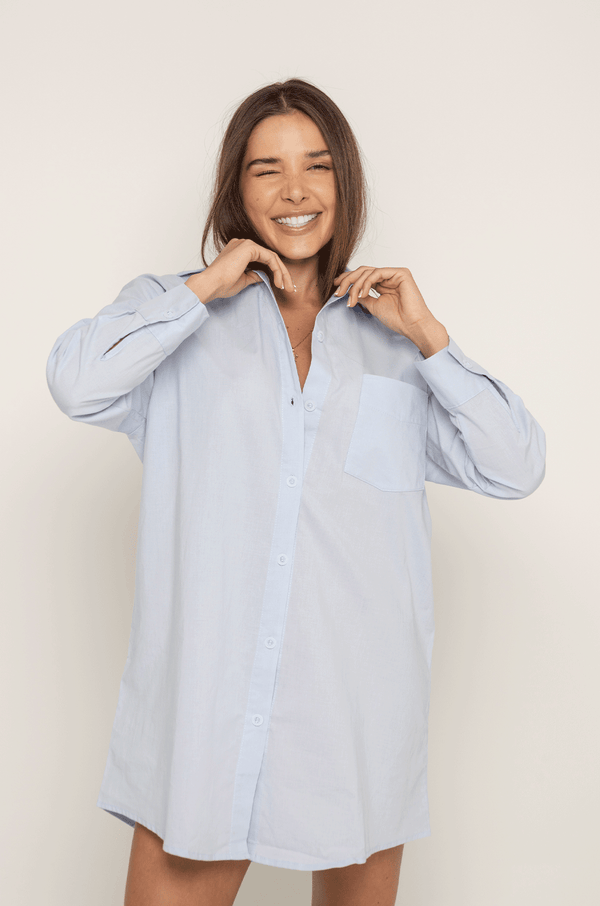 Camisón Jasmine baby blue