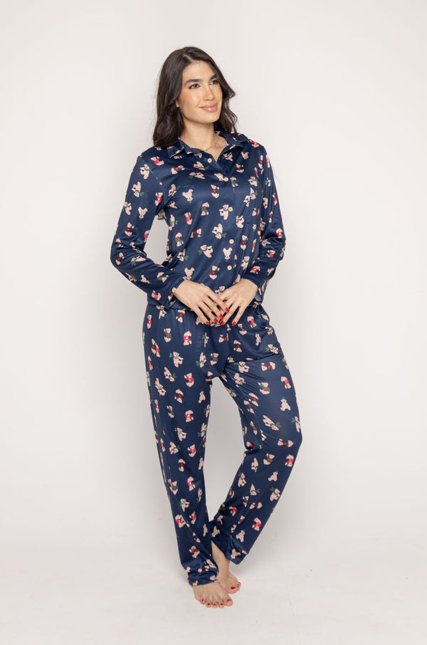 Holly navy blue dama