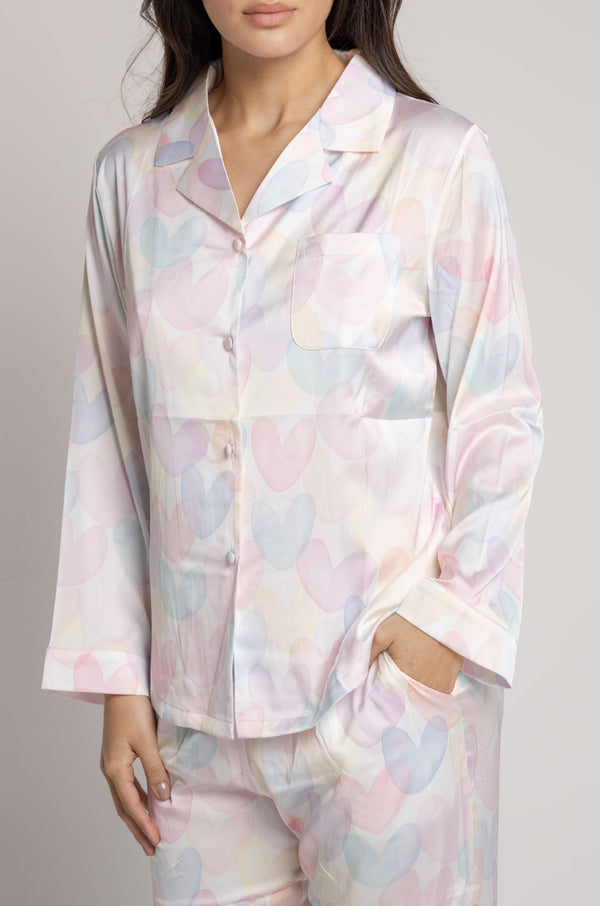 Silky Love long pj set